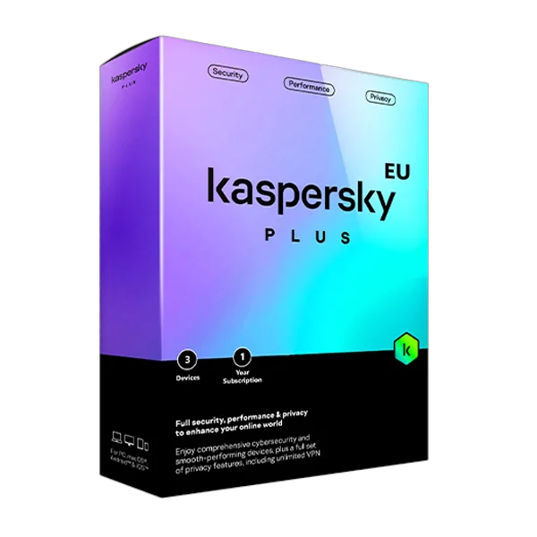 Kaspersky Plus - 3 devices / 1 year EU