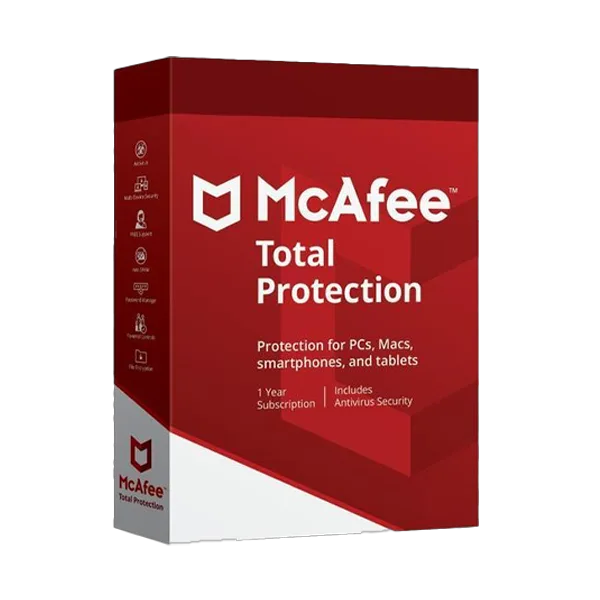 McAfee Total Protection 2022 - 5 Devices / 1 Year, Global