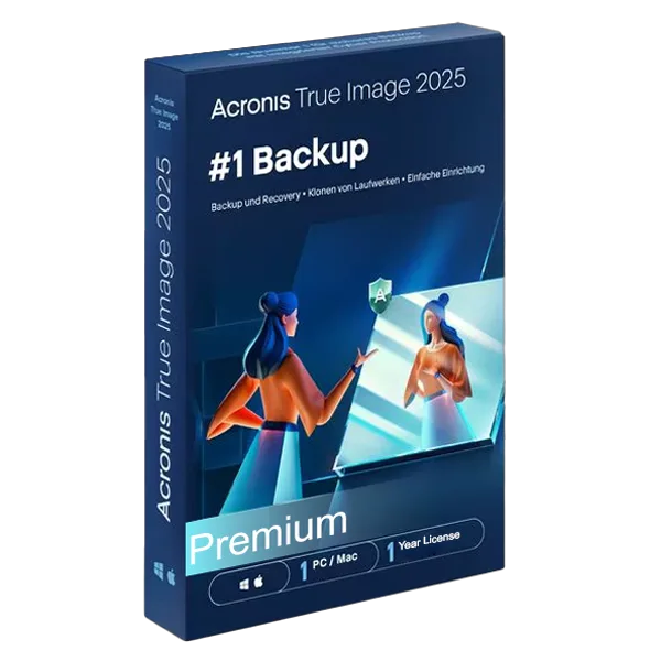 Acronis True Image 2021 Premium 1-PC/MAC + 1 TB Cloud Storage 1 year