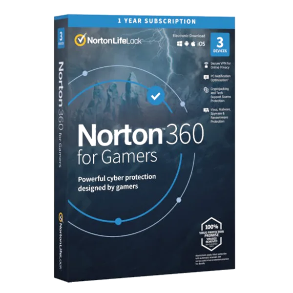 Norton 360 for Gamers 3-Device 1-Year, EU